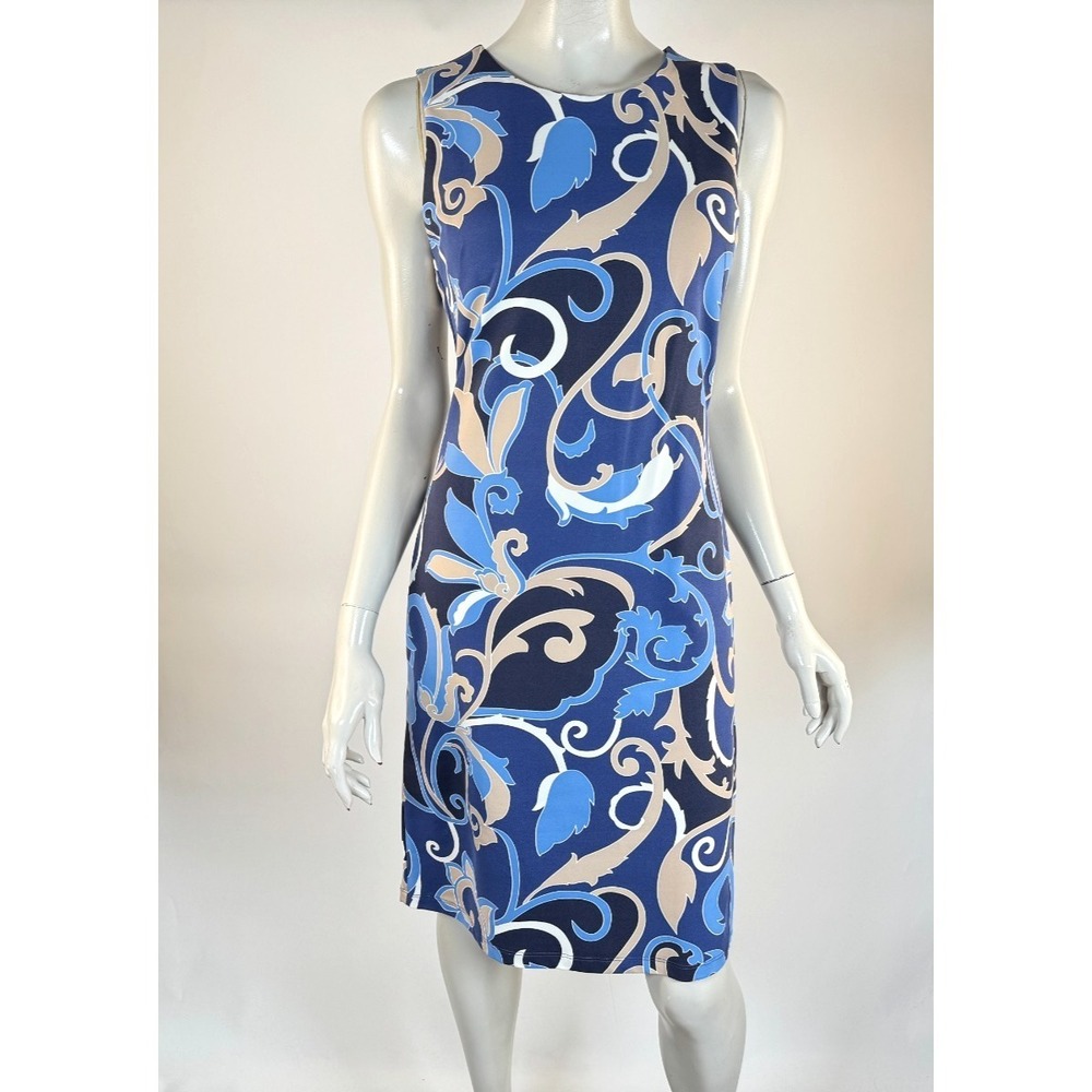 J‎ McLaughlin Sophia Catalina Cloth Dress Women S NWOT Sleeveless Pasley Nylon